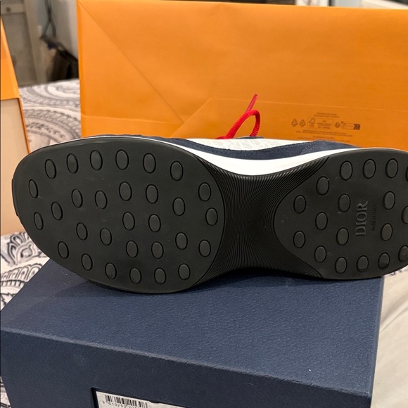 Dior Blue and Gray B25 Runner Sneakers - Picture 4 of 11